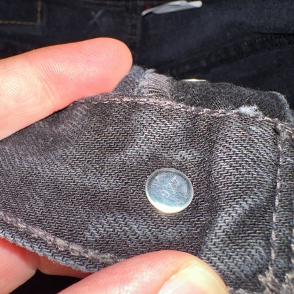 Levis 501 Vintage Y2K XX Straight Leg Jeans 90s Black Wash 30x32 Act 28x30