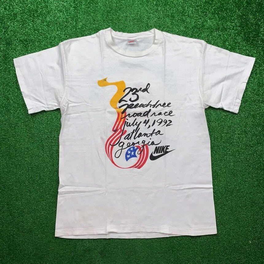Vintage Nike T Shirt Mens XL Peach Tree Georgia Atlanta America 1992 July 4 USA