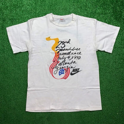 Vintage Nike T Shirt Mens XL Peach Tree Georgia Atlanta America 1992 July 4 USA