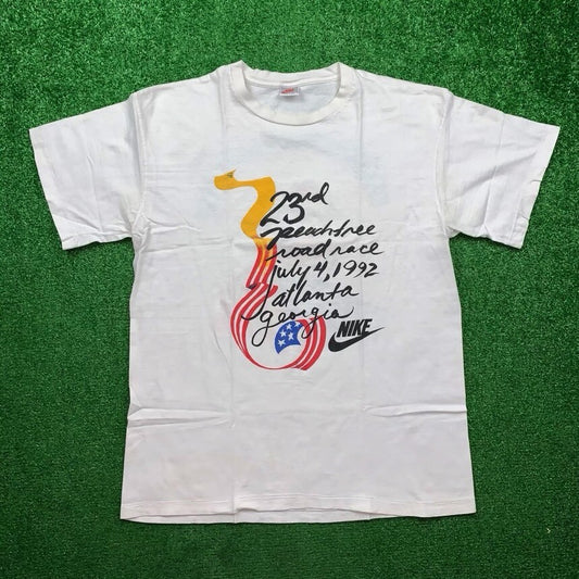 Vintage Nike T Shirt Mens XL Peach Tree Georgia Atlanta America 1992 July 4 USA