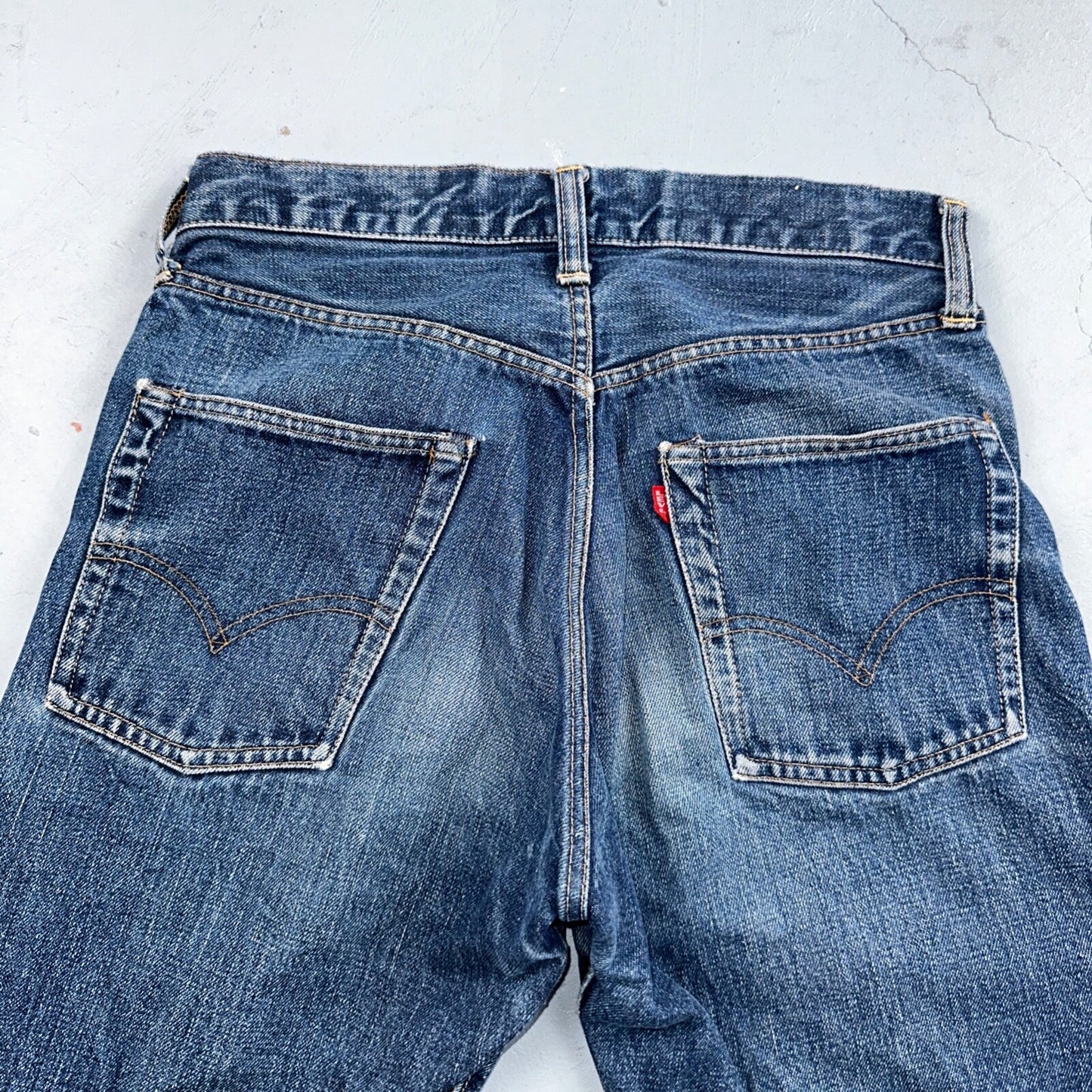 Vintage LEVIS 505 Jeans Big E 1960s Denim 28x28 USA 60s 501 502 Talon Zipper