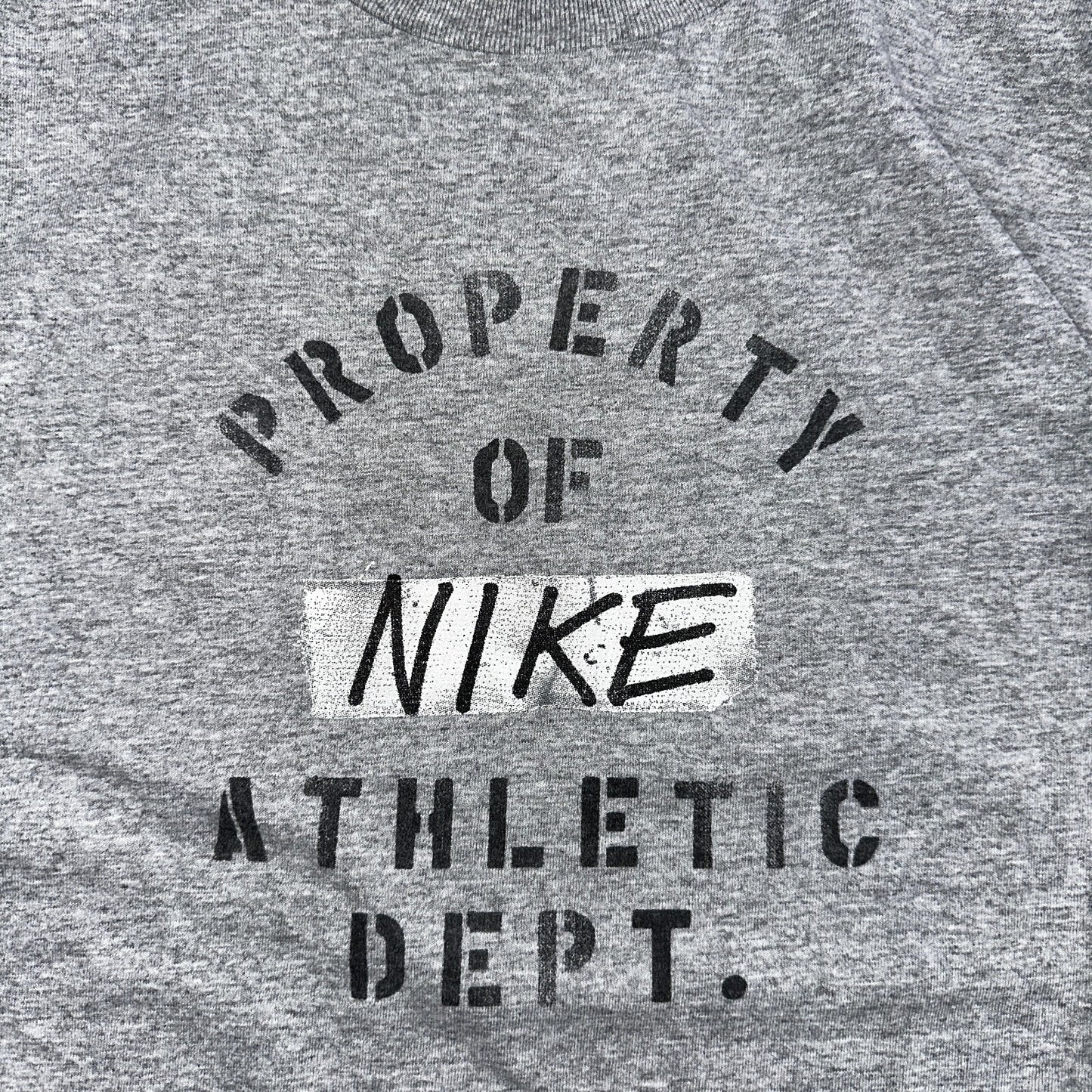 Nike Athletic Department Y2K VTG T Shirt Silver Tag Property Medium Y2K Graphic