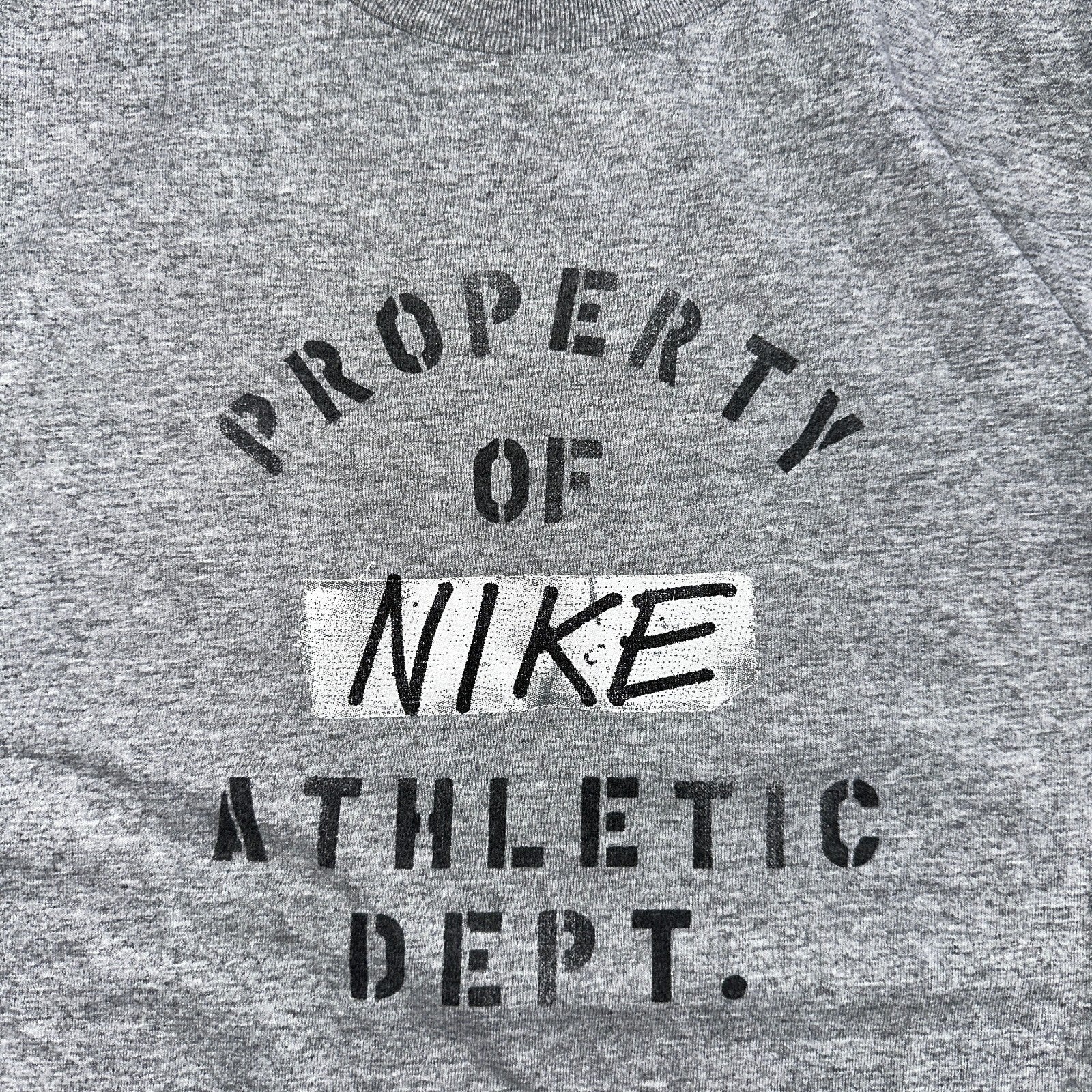 Nike Athletic Department Y2K VTG T Shirt Silver Tag Property Medium Y2K Graphic
