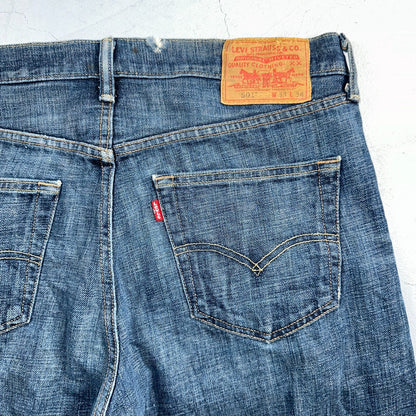 Levis 501 Vintage Y2K XX Straight Leg Jeans Blue Med Wash 33x34 Act 34x32