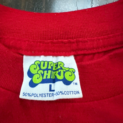 Valentine Shirt Cute Cat VTG T Shirt Single Stitch Official Red Heart Love 90s