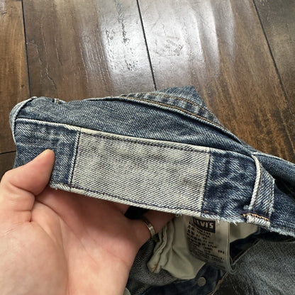Levis LVC Big E Vintage Redline Selvedge Denim 505 Jeans USA Thrashed 28x34 501