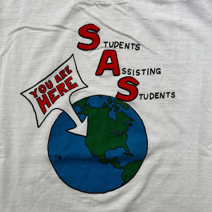 Earth SAS Fun VTG T Shirt Students You Are Here NASA Rap Planet Solar System
