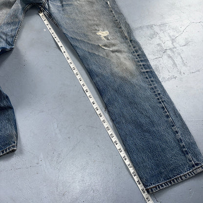 Levis 501 Vintage Y2K 90s XX Straight Leg Jeans Blue Light Wash 36x34 Act 33x30