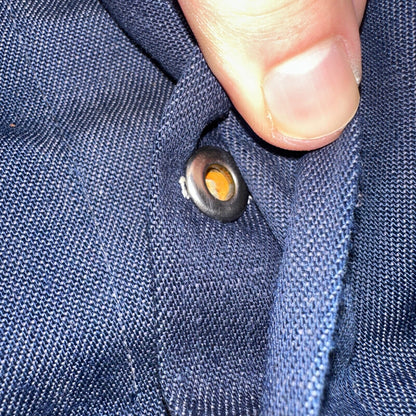 Vintage Sears Sanforized Denim Union Made Blue Jean Bib Overalls 36x28 60s