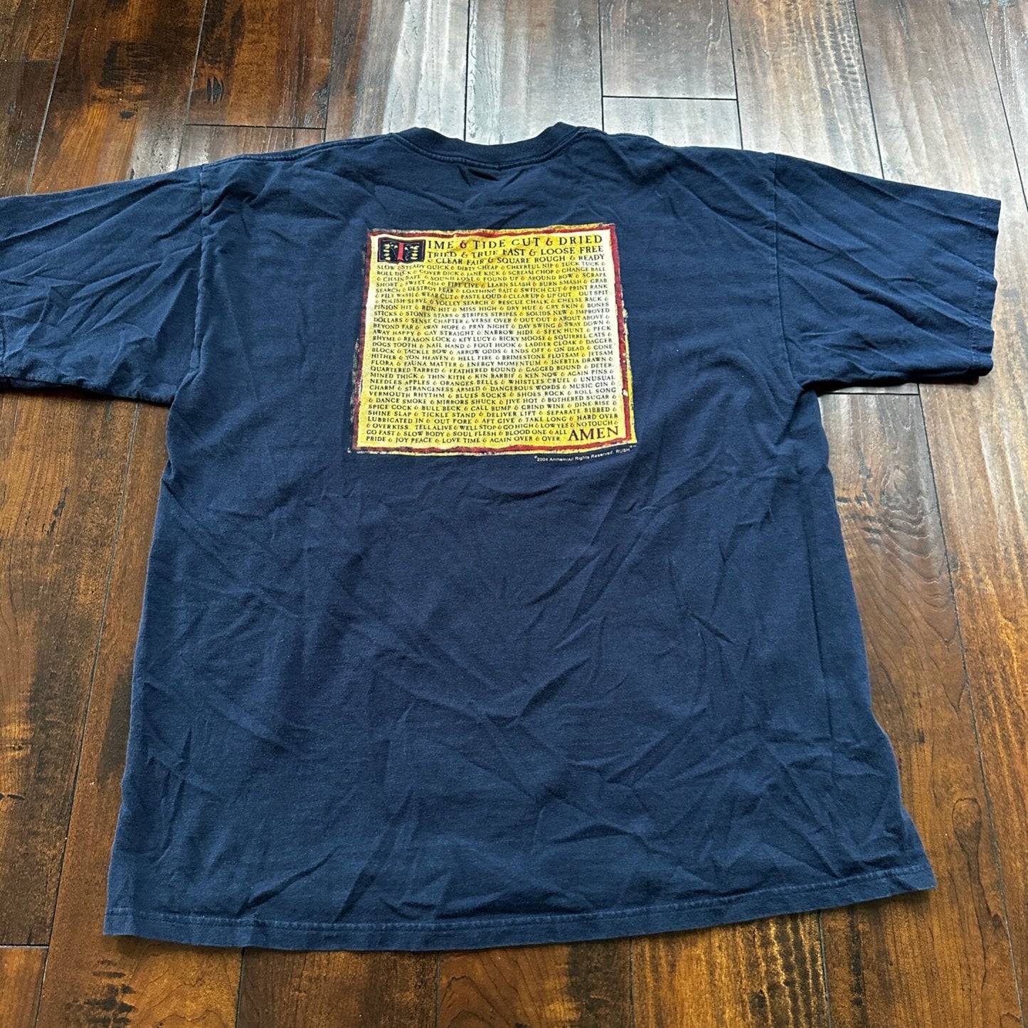 Rush Counterparts Tour Y2K Screw Vintage T Shirt Anthem 1994 Music Band Art