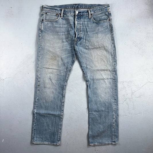 Levis 501 Y2K XX Straight Leg Jeans Blue VTG Light Wash 36x30 Act 38x29