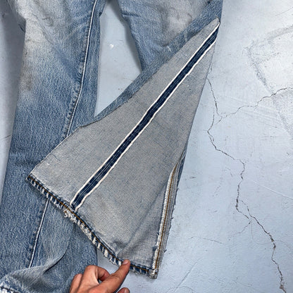Levis 501 Vintage 80s Redline Selvedge USA XX Jeans Light Wash 36x36 Act 33x32