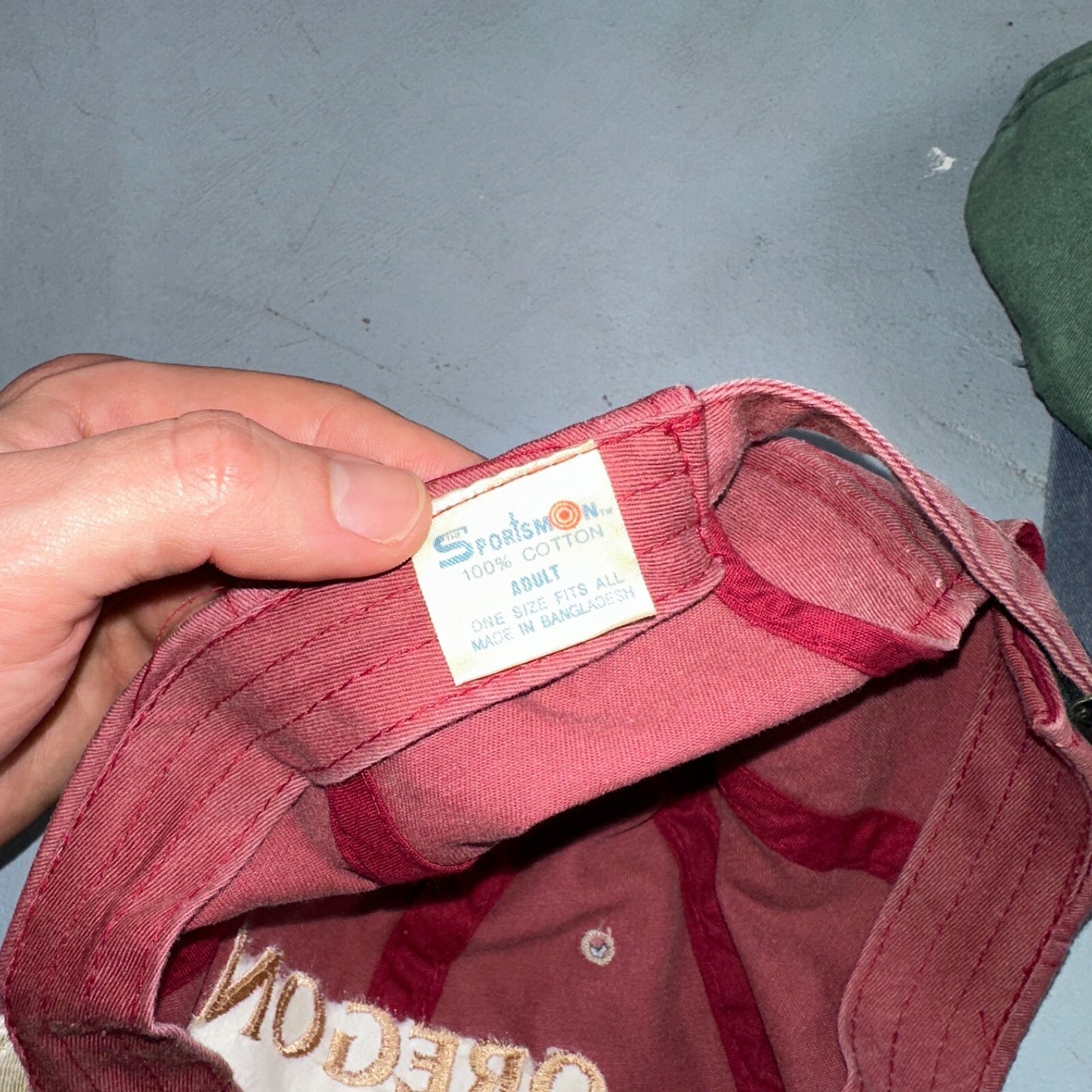 Oregon Cascade Lot of 2 VTG Hat Cap Snapback 90s Sportman Hiking Travel Mountain