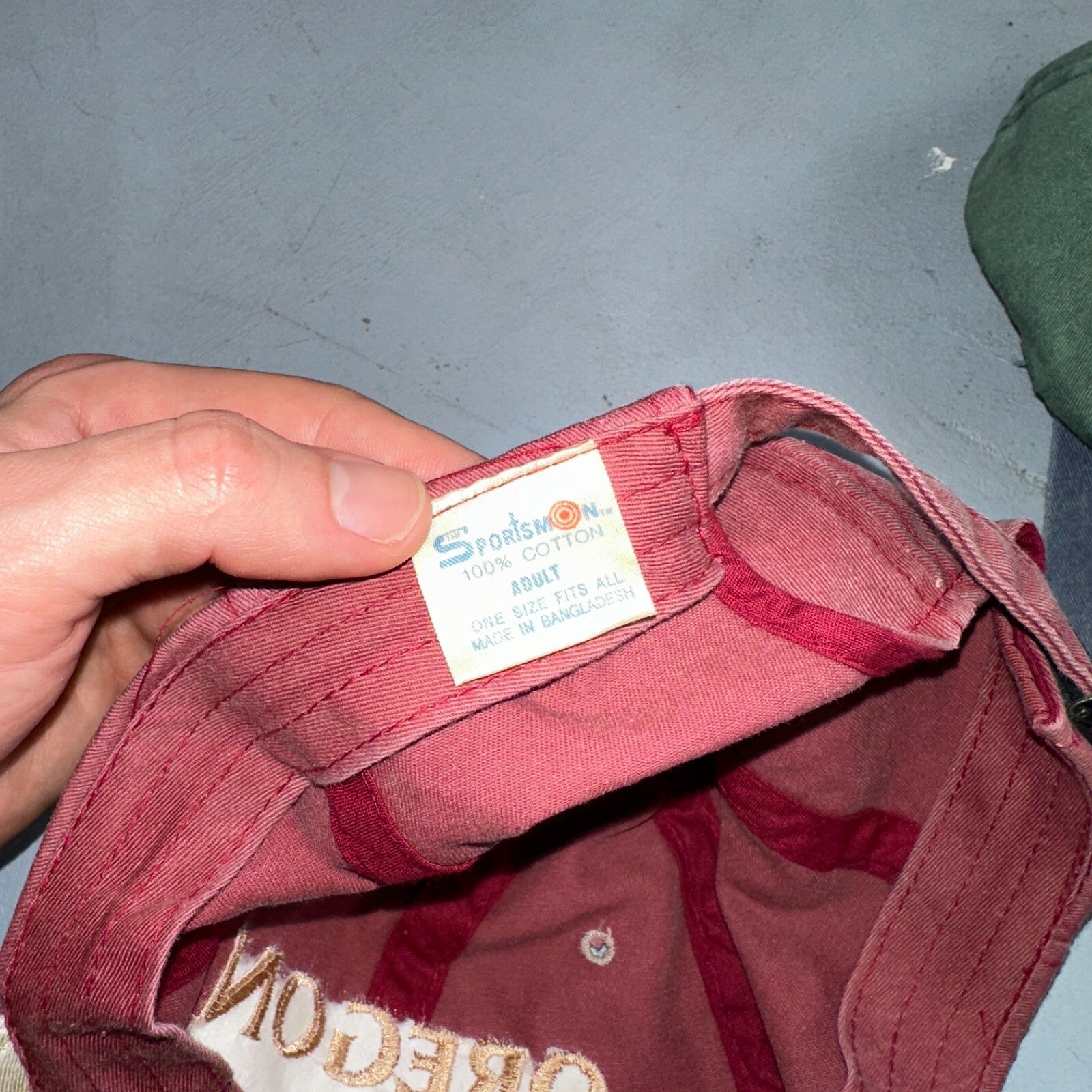 Oregon Cascade Lot of 2 VTG Hat Cap Snapback 90s Sportman Hiking Travel Mountain