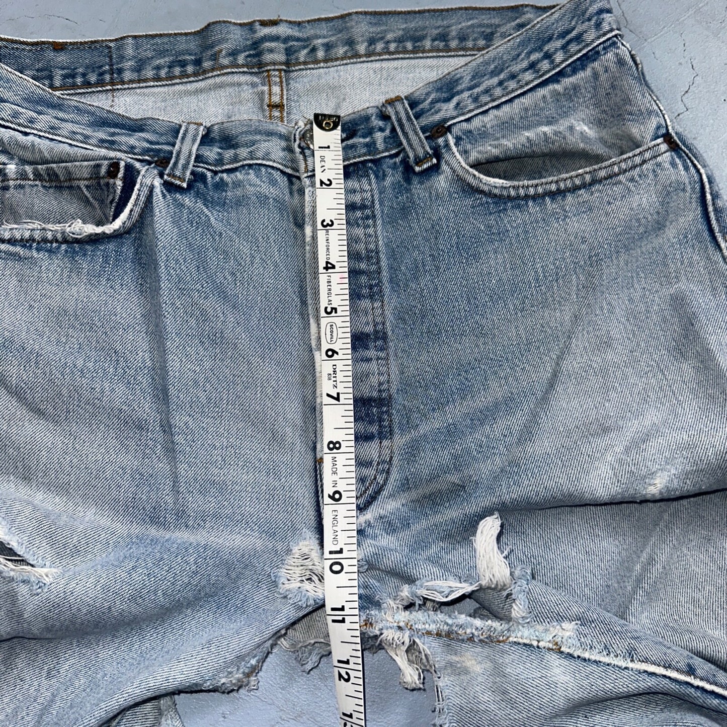 Levis 501 Vintage 80s Redline Selvedge USA XX Jeans Light Wash 35x38 Act 32x33