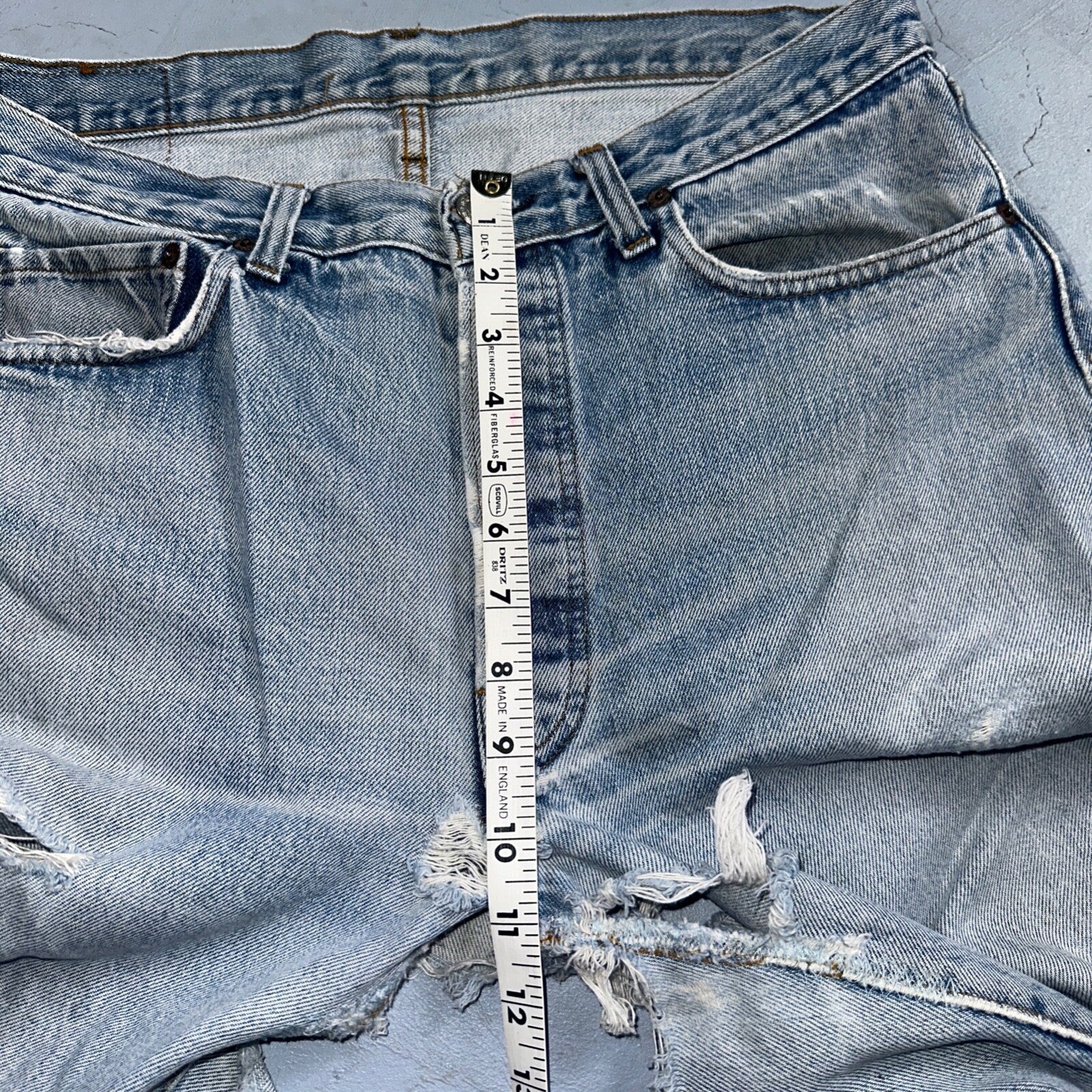 Levis 501 Vintage 80s Redline Selvedge USA XX Jeans Light Wash 35x38 Act 32x33