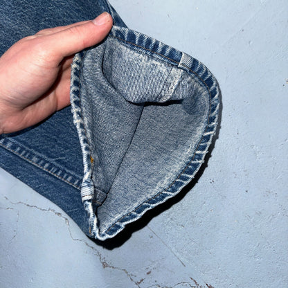 Levis 517 Vintage 80s USA Orange Tab Bootcut Flare Blue Worn Jeans Act 33x29