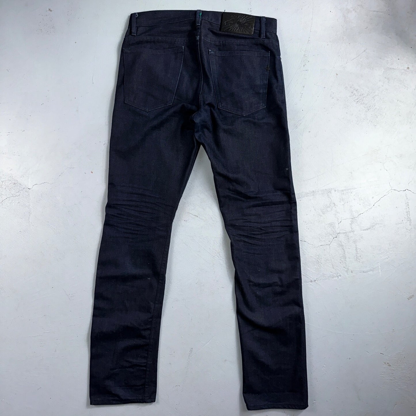 Brave Star Jeans Mens 34 Blue Selvedge Cone Denim Dark Wash Slim Straight USA