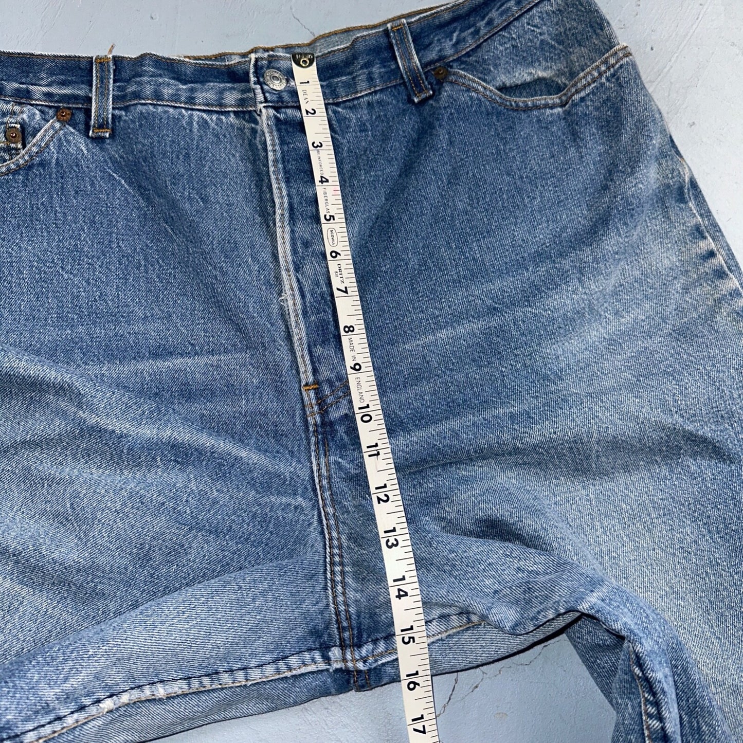 Vintage Womens Levis 29501 0115 Med Wash High Rise 501 Mom Jeans USA 38x28