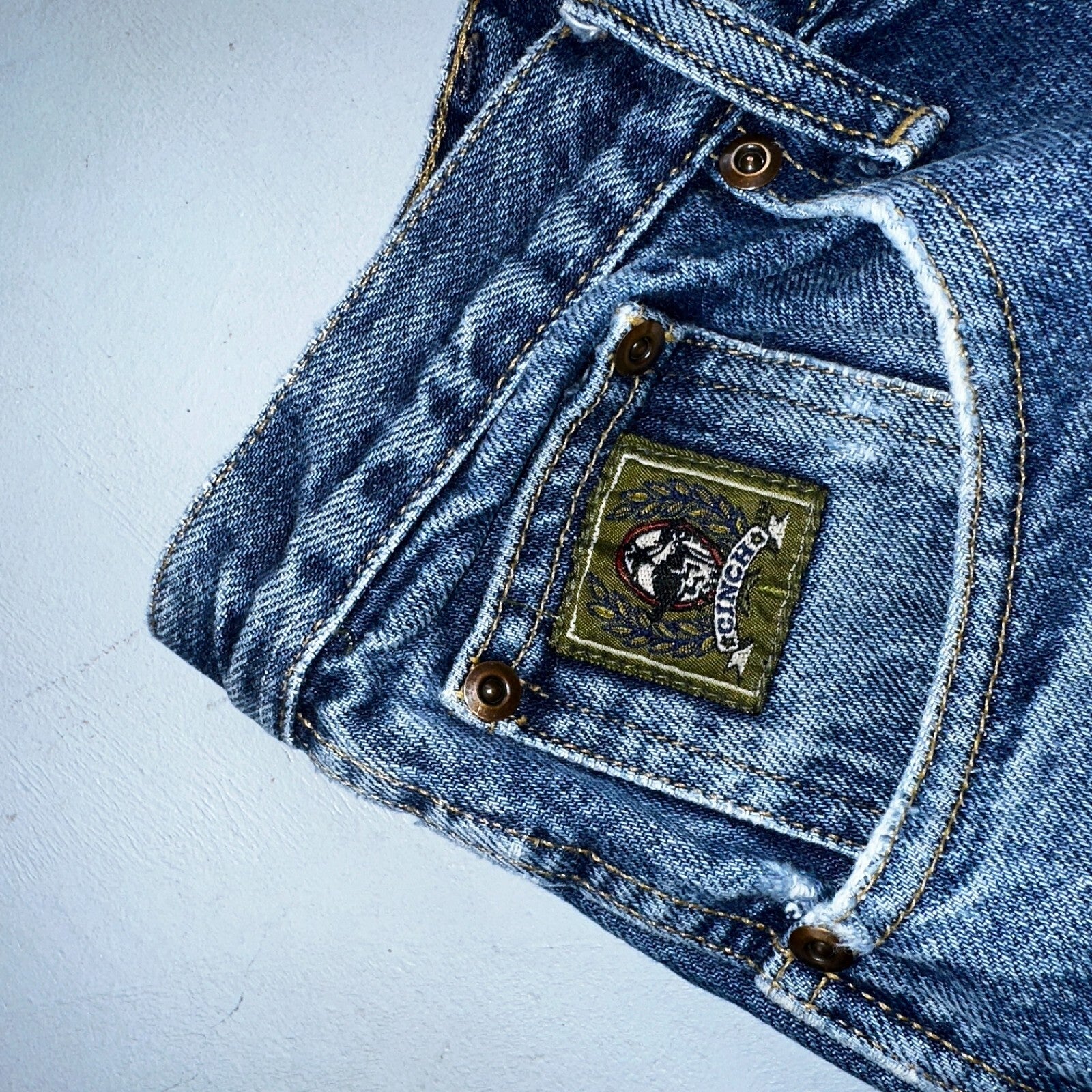 CINCH Slim Leg Jeans Men’s 34X34 Blue Wash Denim Western VTG 90s Cowboy