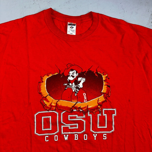OSU Cowboys VTG T Shirt 90s Oklahoma State 3XL Orange College University