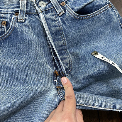 Levis Vintage 80s Redline Selvedge USA 501 XX Jeans 66 70s Light 27x36 Act 25x27