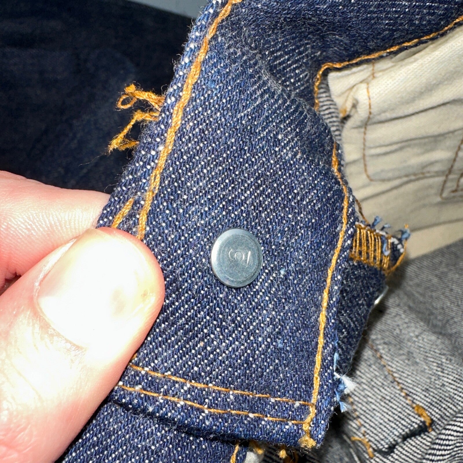 Levis 501 VTG 70s SS Deadstock Redline Selvedge Jeans XX 1966 29x36 Rare Dark DS