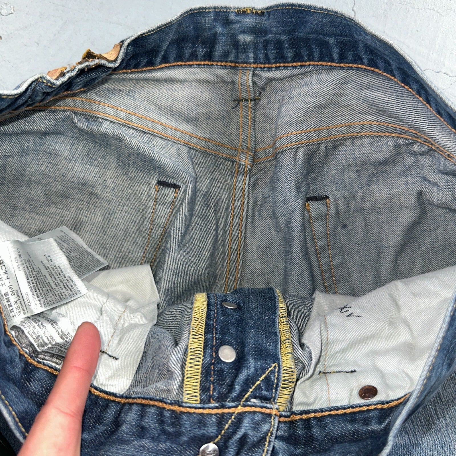 Levis 501 Y2K XX Straight Leg Jeans Blue VTG Med Wash 34x32 Act 32x30