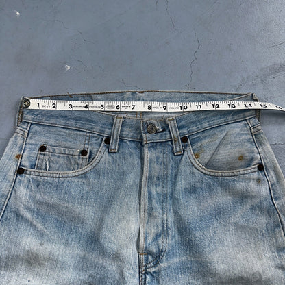 Levis 501 Vintage 80s Redline Selvedge USA XX Jeans Light Wash 1980s Act 29x30
