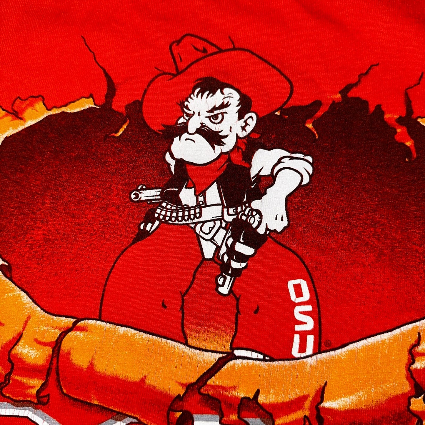OSU Cowboys VTG T Shirt 90s Oklahoma State 3XL Orange College University