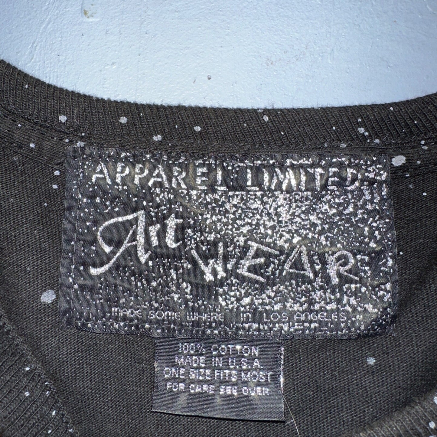 VTG Apparel Limited Art Wear Los Angeles T-Shirt One Size Custom Rare Paint