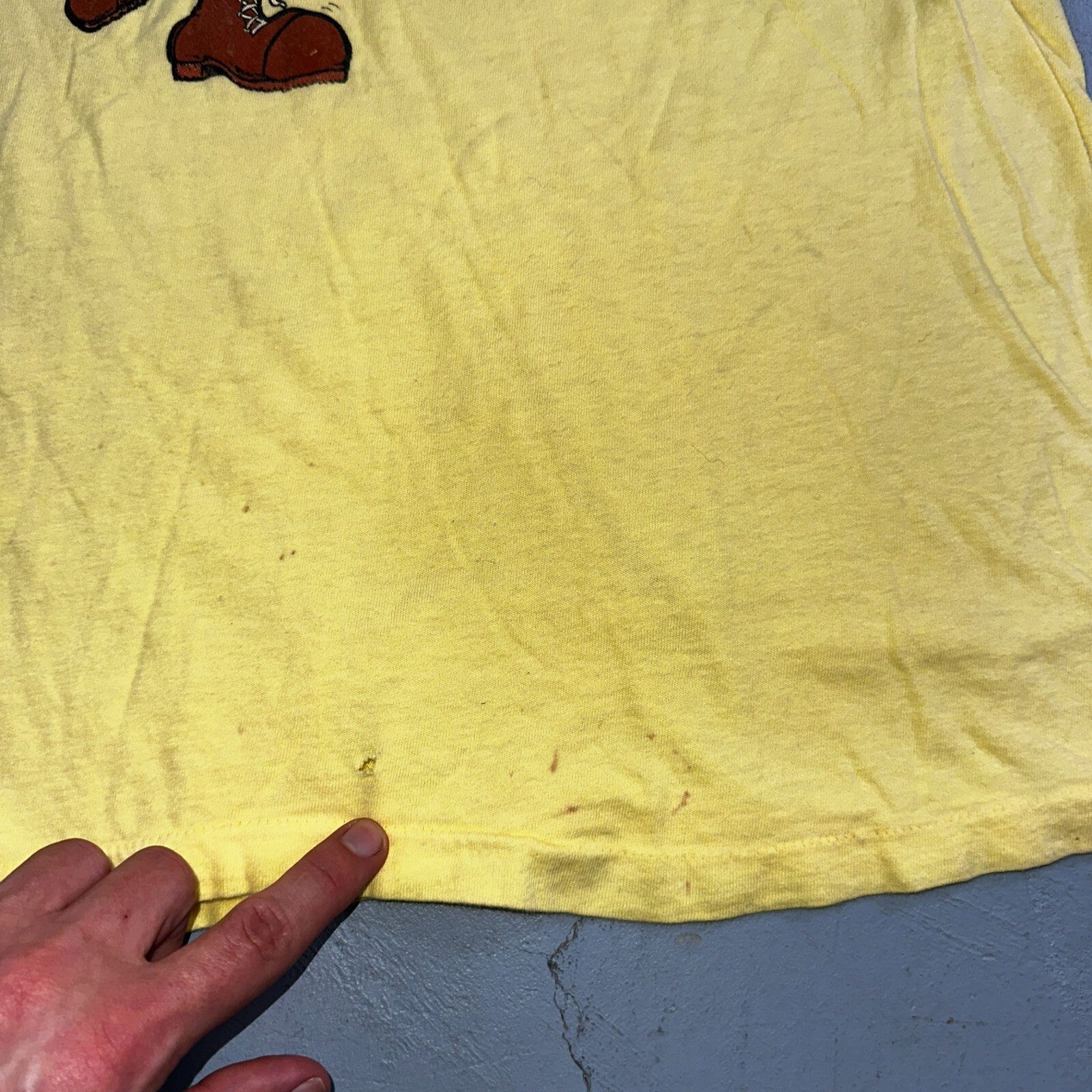 USA Construction 1970s Belton VTG T Shirt 70s Funny Humor Joke Fix It Graphic Te