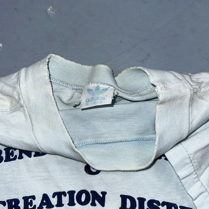 Adidas VTG 1980s Oregon Bend Trefoil T Shirt Blue Size XL 80s Marathon RARE PDX