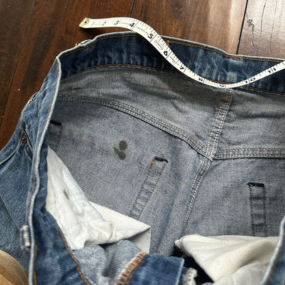 Vintage 80s Levis 505 36x36 USA Blue Jeans 501 Act 34x34 Med Wash