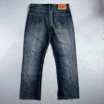 Levis 501 Vintage Y2K XX Straight Leg Jeans Blue Med Wash 34x34 Act 32x30