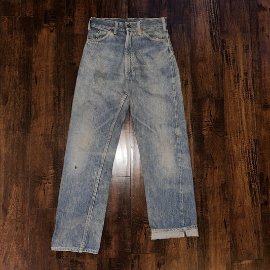 Bally True VTG 40s 50s Redline Selvedge Denim Jeans 1950s Levi’s Big E 27x30