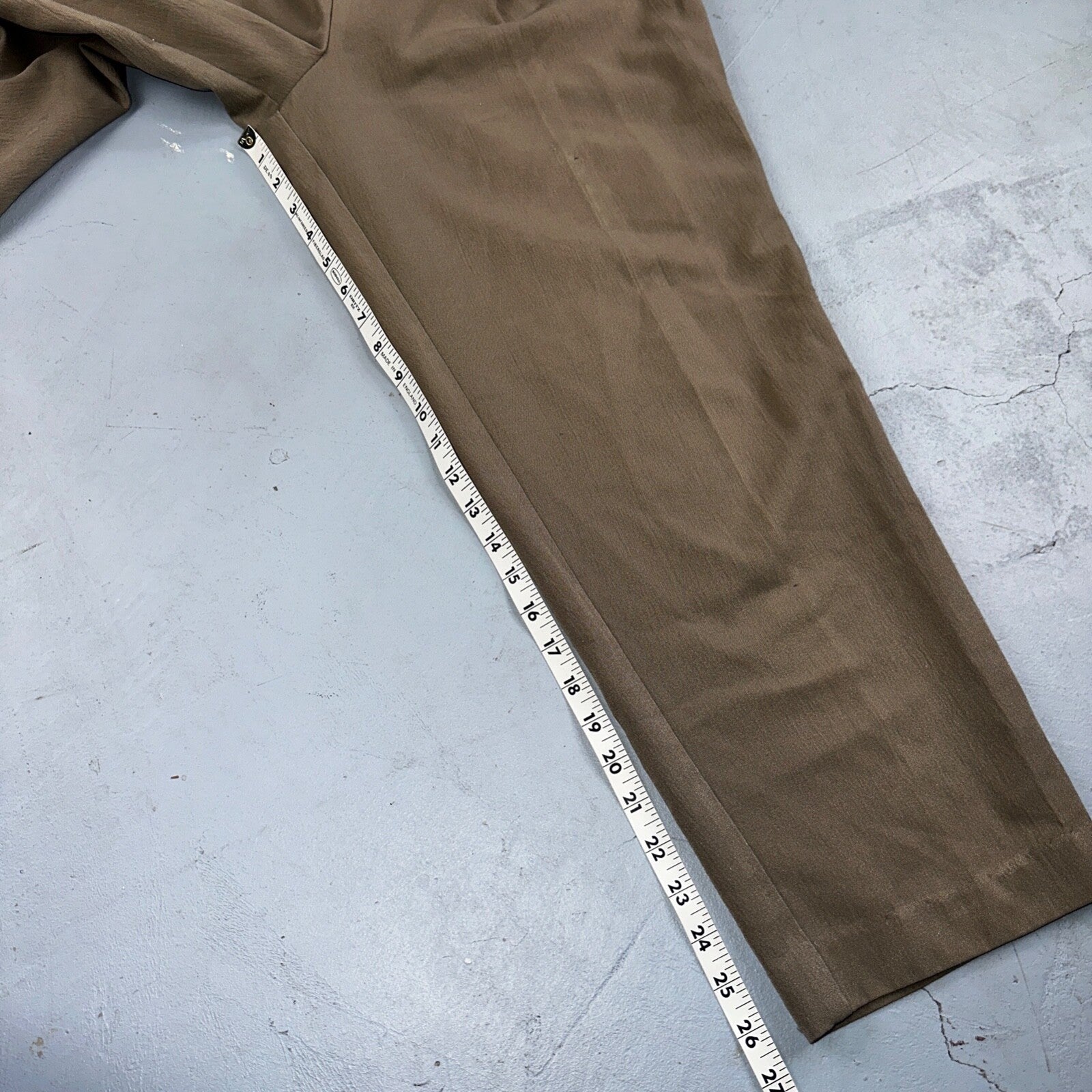 VTG Brown Casual Pants Cropped 26 Capri Y2K VTG Every Day Comfy