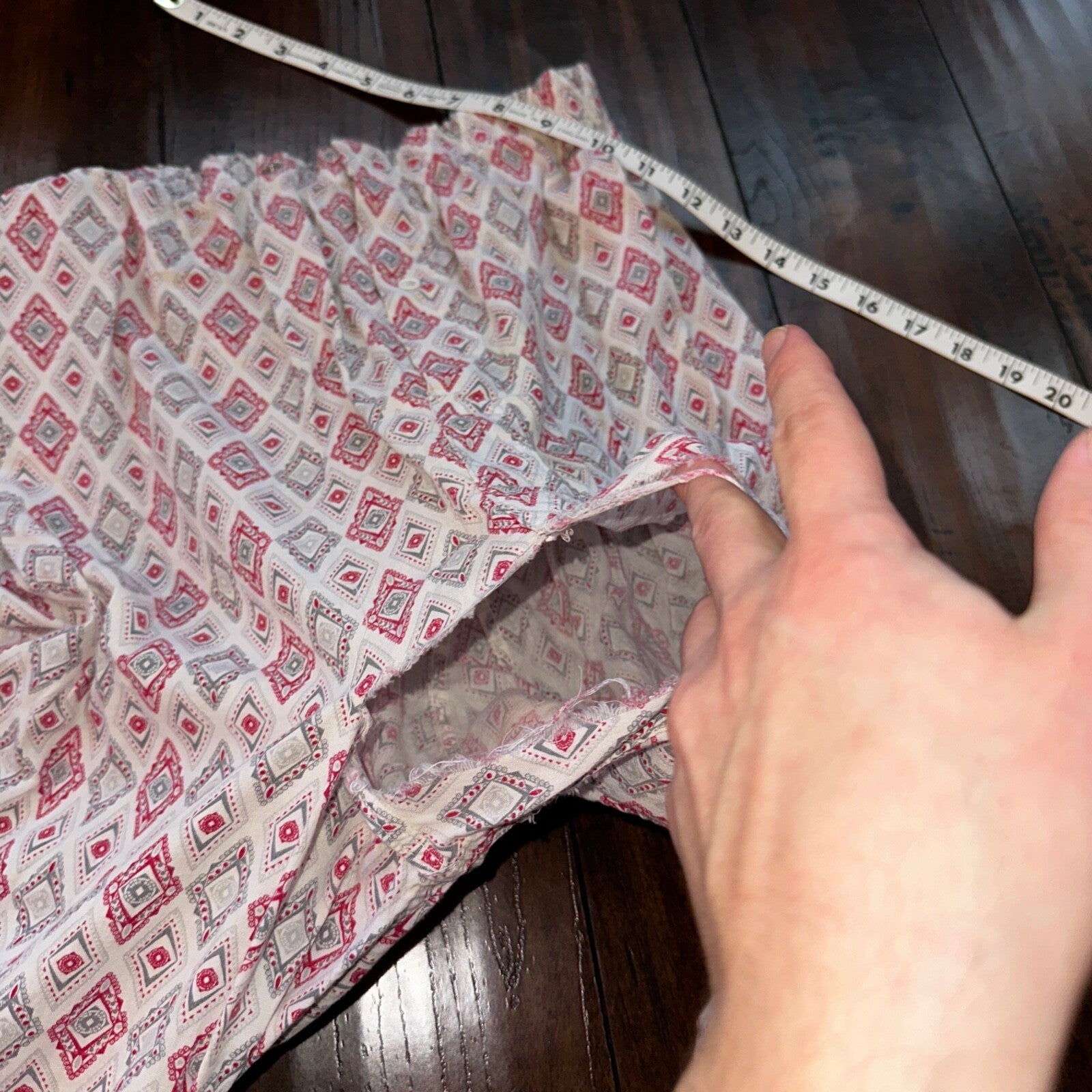 Vintage 50s 60s Tommies Sanforized Sleepwear Pajamas Pair Pants Top Cotton Plaid