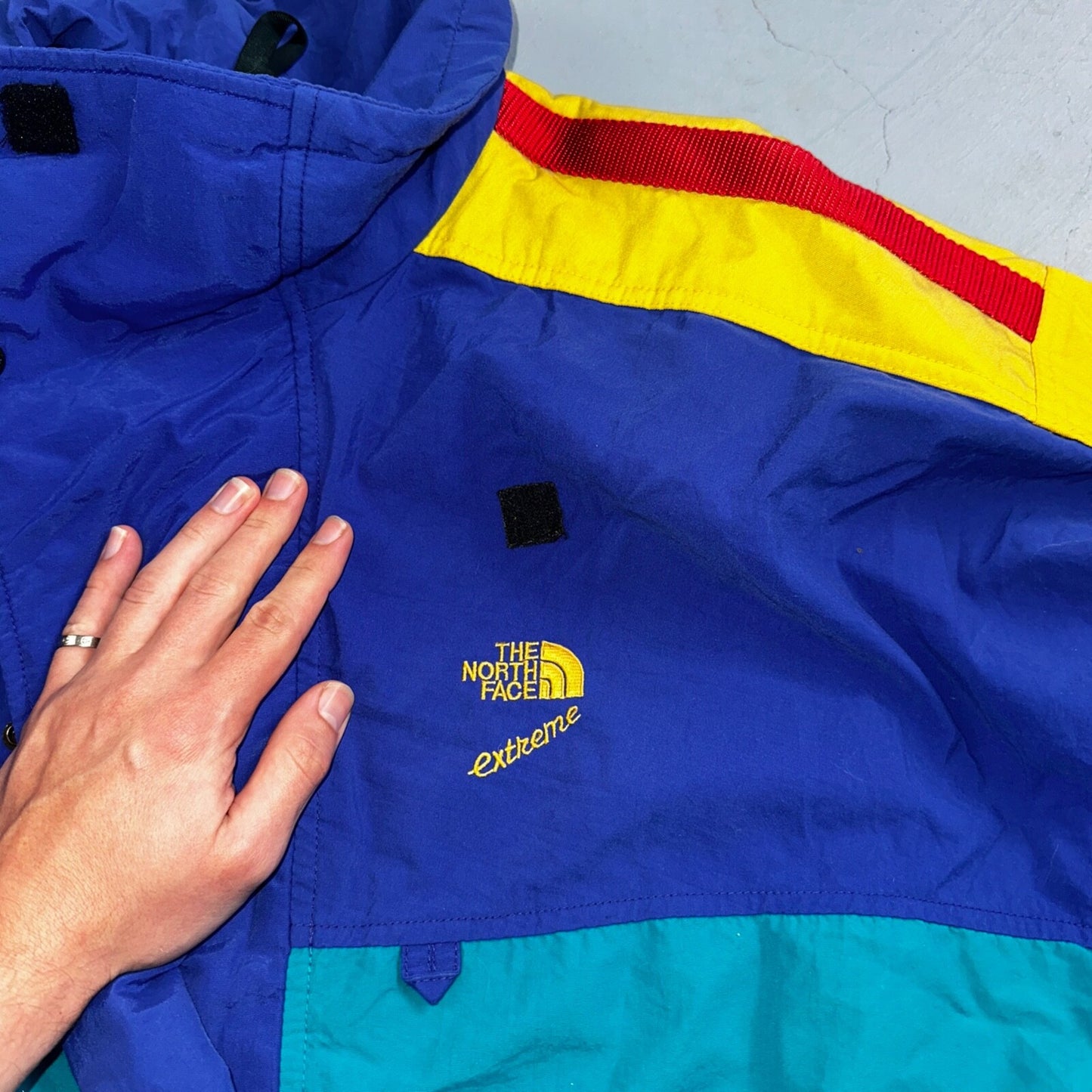 The North Face Color Block VTG 90s Gore Tex Extreme Ski Jacket Pullover Anorak