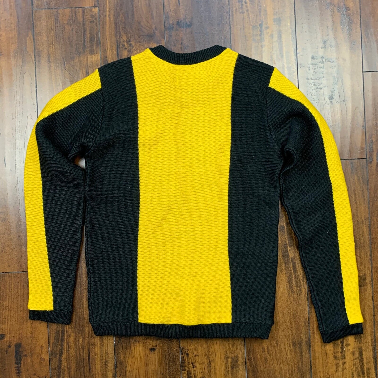 1950s Bill Bakers Oregon 50s USA Made Vintage Sweater Yellow Wool 40s Rockabilly