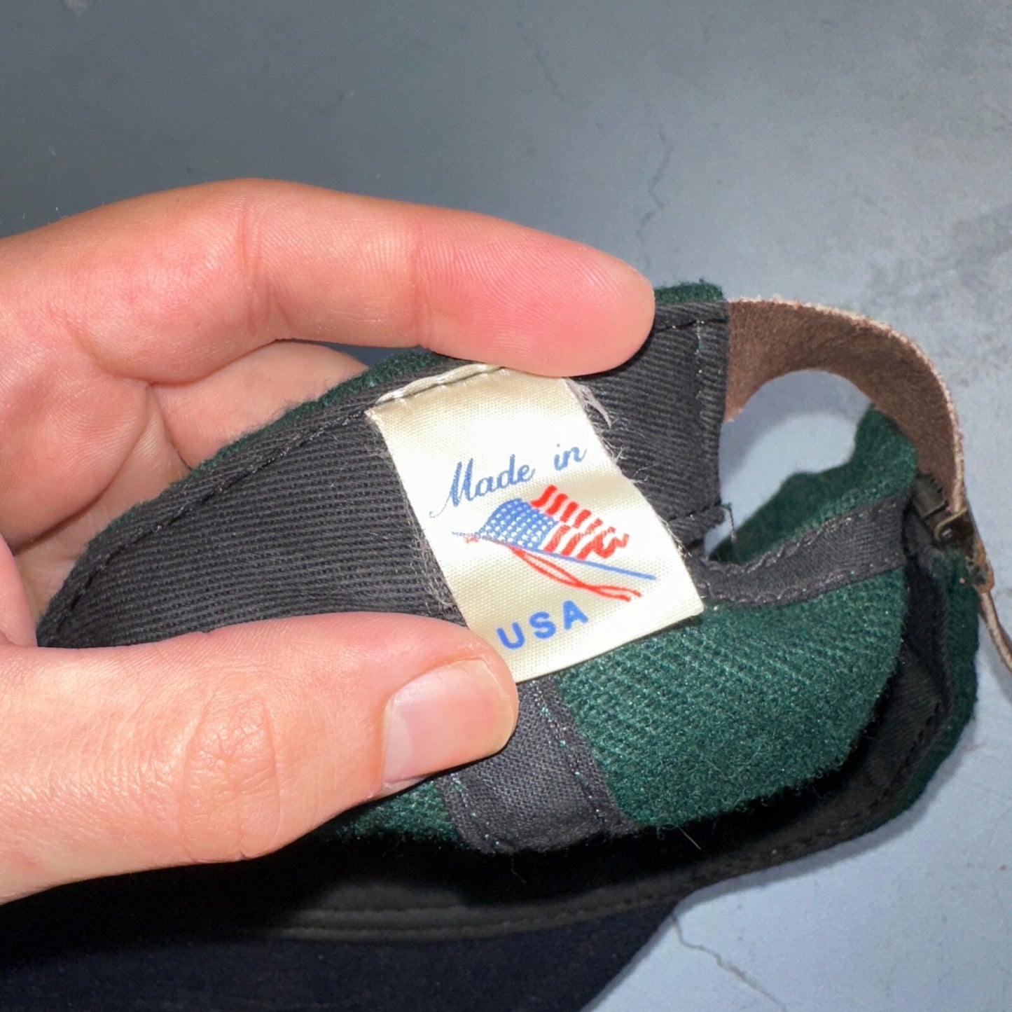 Money Store Funny VTG Hat Cap Snapback Green Blue Cash USA Made Quote Text