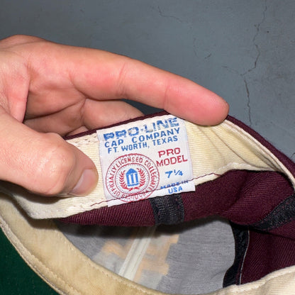 Vintage Plain Logo Pro-Line Pro Model 7 1/4 Boston College BC Eagles FITTED Hat