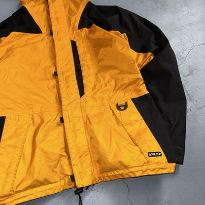 Gore Tex VTG Jacket Mens M Yellow Equinox Mountain Guide Full Zip Goretex Hike