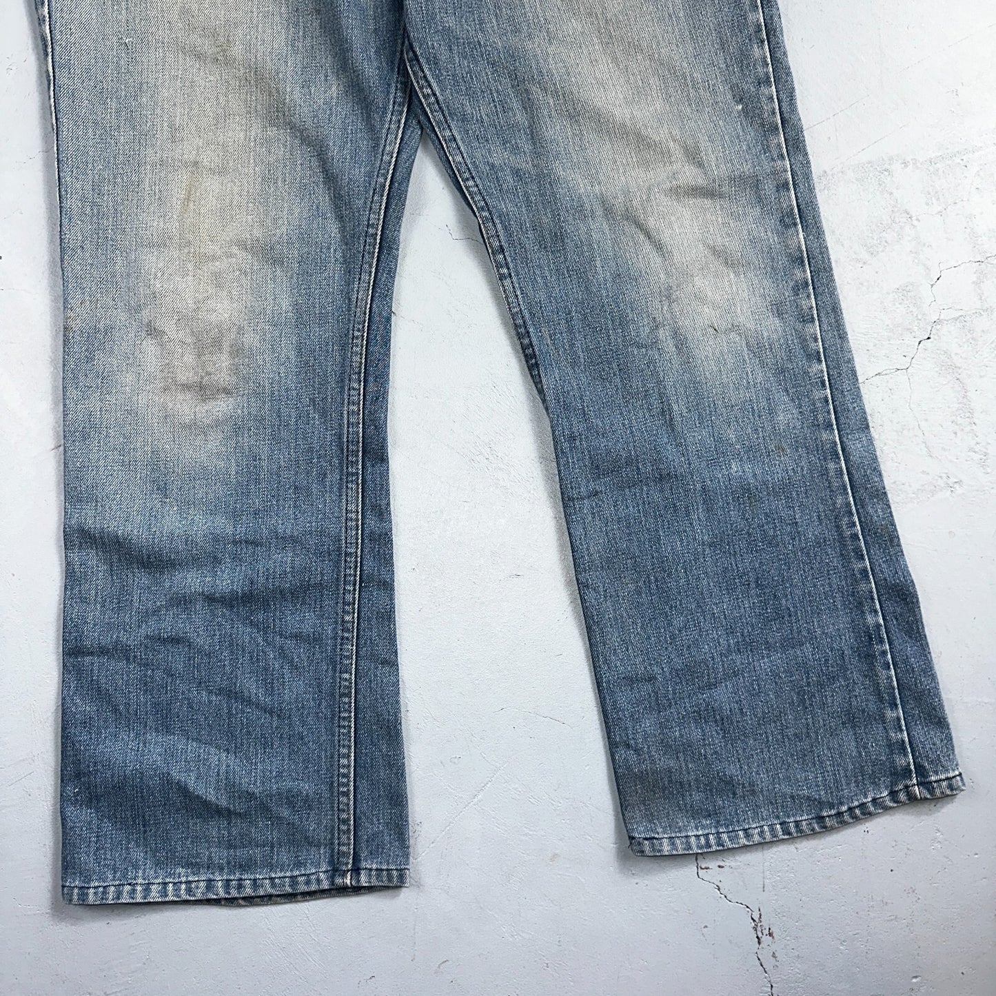 Levis 517 Vintage 80s USA Orange Tab Bootcut Flare Blue Jeans Talon Act 38x28