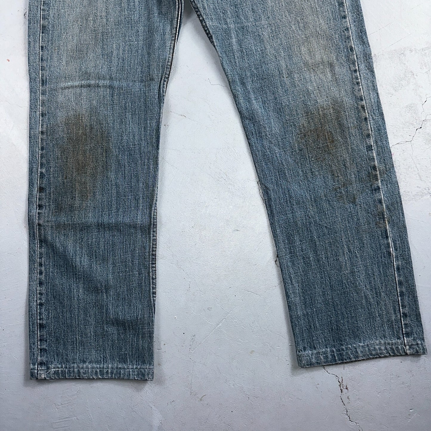 Levis 501 Vintage Y2K XX Straight Leg Jeans Blue Med Wash 38x36 Act 37x29
