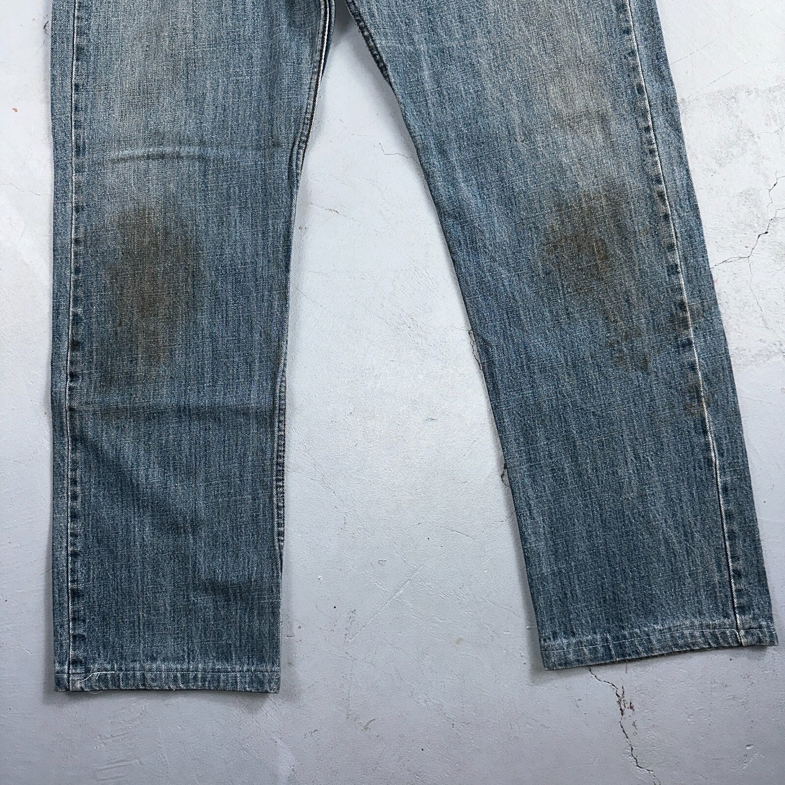 Levis 501 Vintage Y2K XX Straight Leg Jeans Blue Med Wash 38x36 Act 37x29