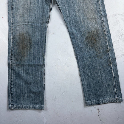 Levis 501 Vintage Y2K XX Straight Leg Jeans Blue Med Wash 38x36 Act 37x29