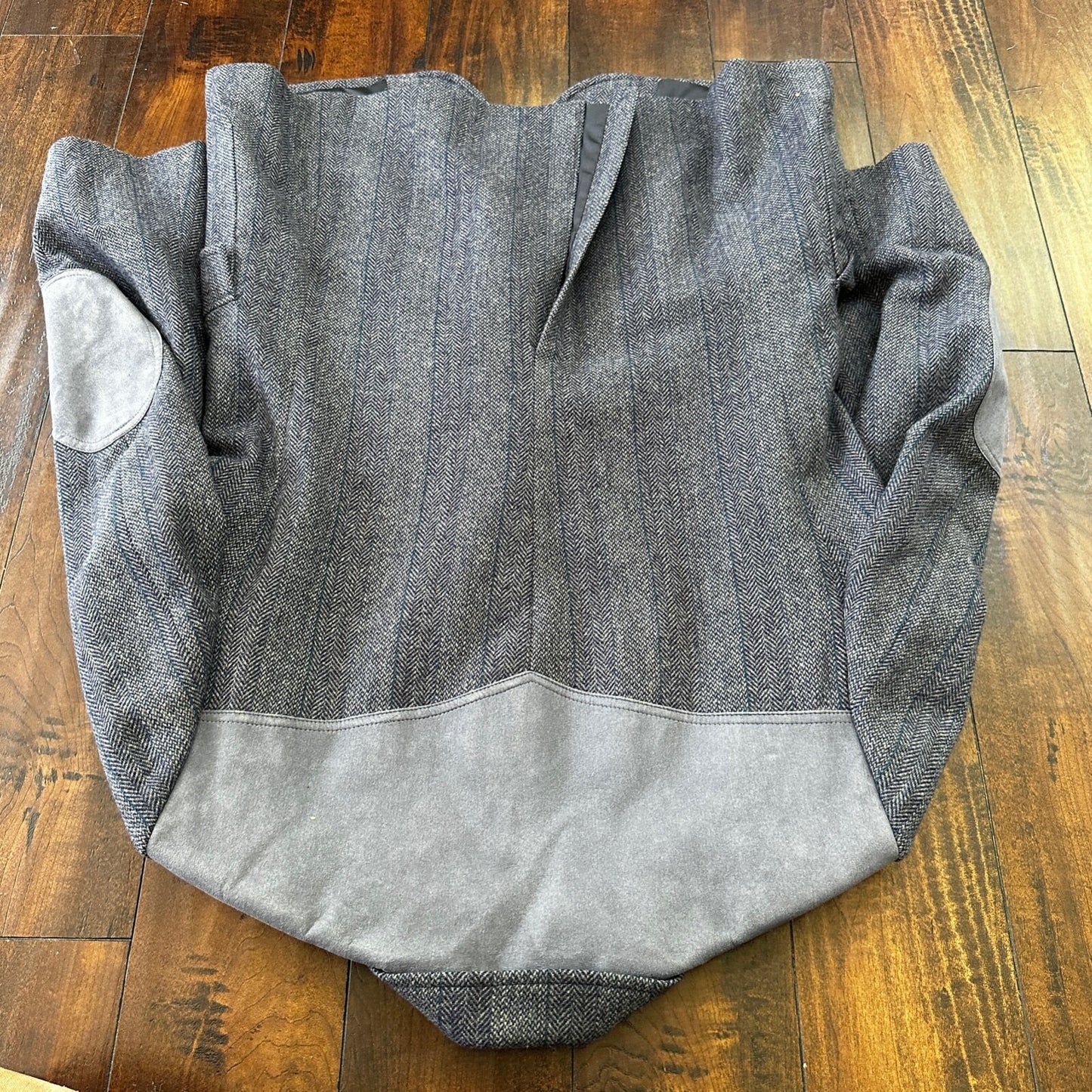 VTG Pendleton Blazer Men's 44 Wool Sport Coat USA Blue Gray Knit Button-Up 70s