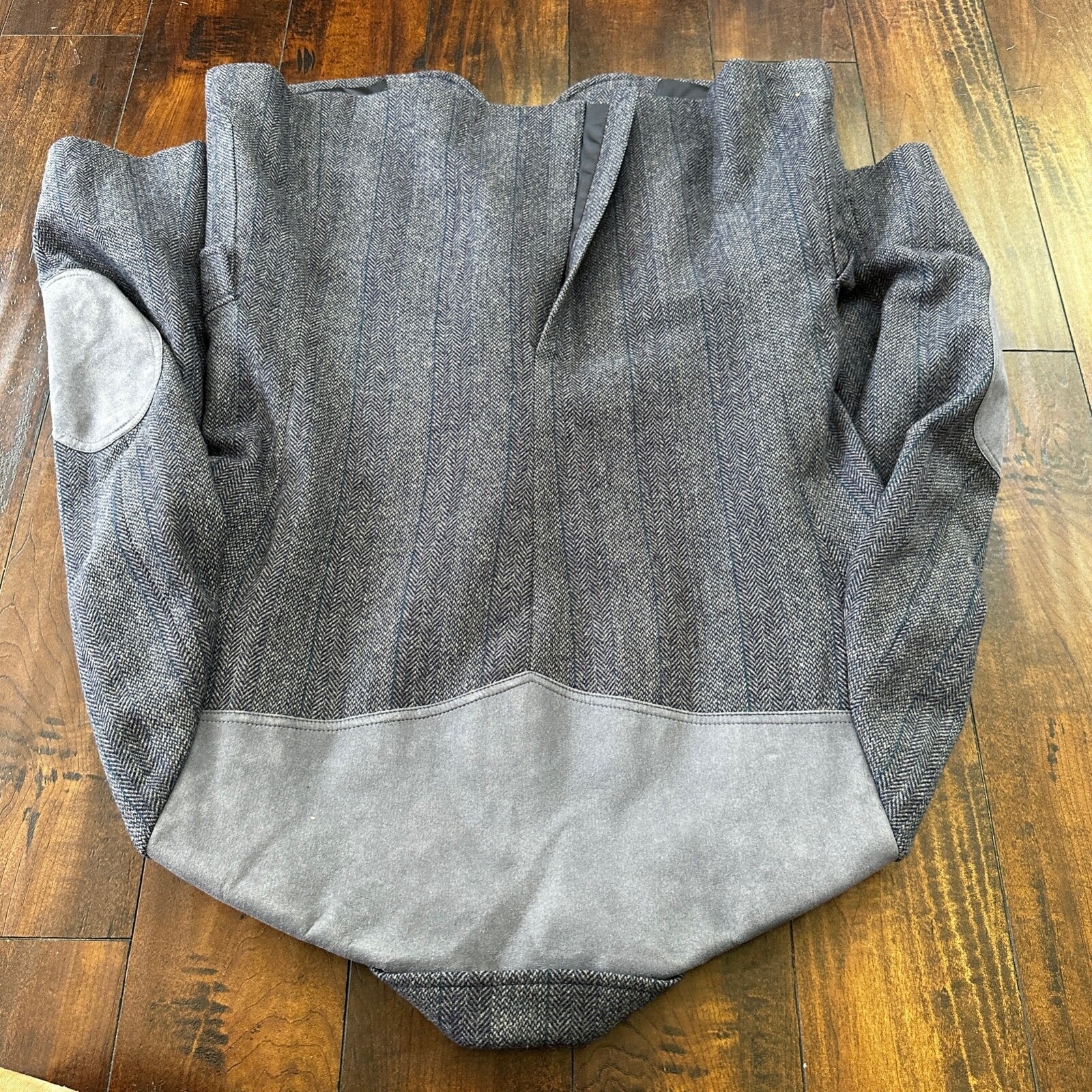 VTG Pendleton Blazer Men's 44 Wool Sport Coat USA Blue Gray Knit Button-Up 70s