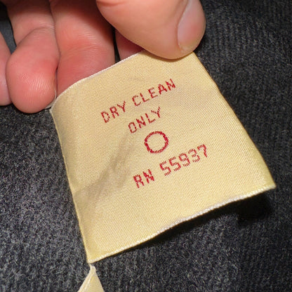 Bill Blass Menswear Trench Coat 46R Removable Liner Long Belted Overcoat VTG